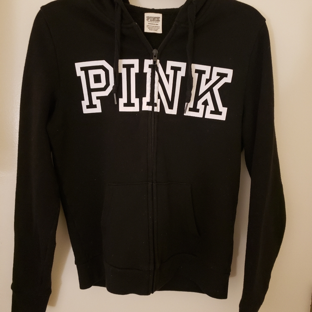Womens Black PINK hoodie size small.
